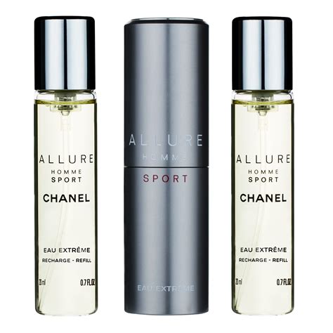 chanel allure homme sport travel spray refills|Chanel homme sport atomizer.